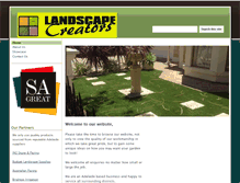Tablet Screenshot of landscapecreators.com.au